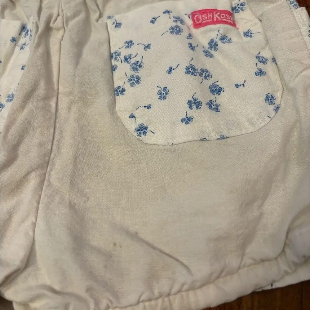 Osh Kosh B’Gosh vintage white/blue floral shorts
